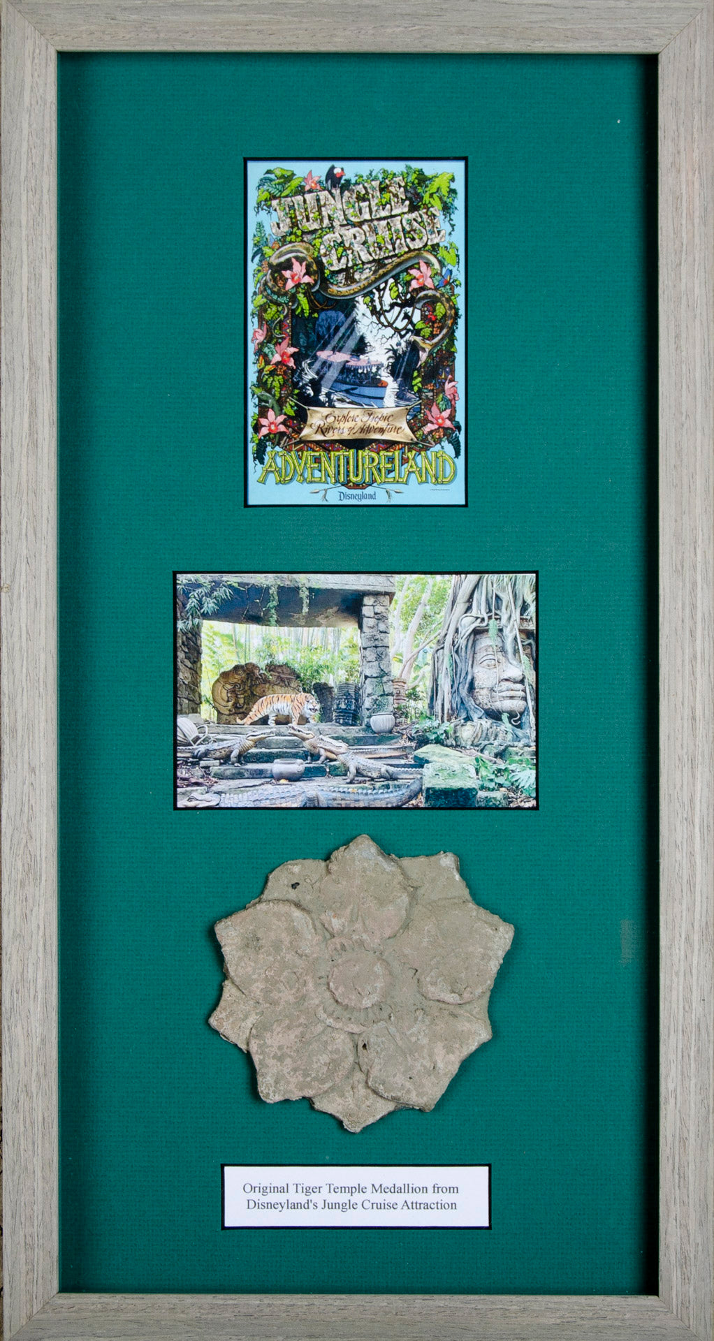 Original Tiger Temple Medallion from Disneyland's Jungle Cruise Attraction